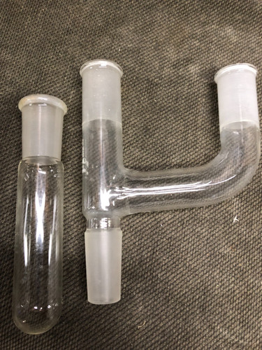 Kimax 24/40 Y Tube Link w/Trap Very Clean!