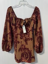 Urban Outfitters Decorative Longsleeve Dress Small New With Tag