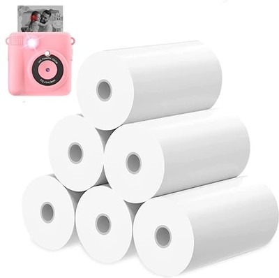 6 Rollen Kinder Kamera Sofortbild Druck Papier Nachfüller für Sofortbildkamera 2 2 Zoll