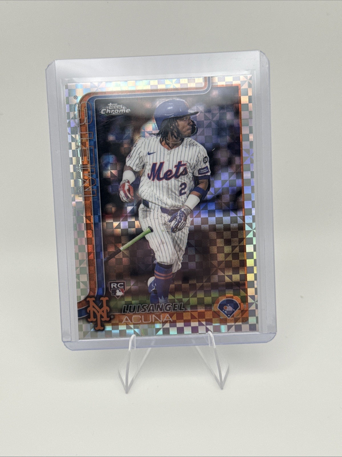 2025 Topps Chrome - Luisangel Acuna #56 X-Fractor (RC)