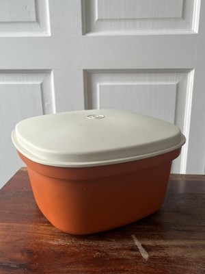 Vintage 70 er Tupperware Mikrowelle Dampfgarer Salatbehälter 3-teiliges Set Großbritannien 