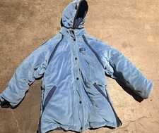 Vintage Youth Reversible Nike Puffer Coat Mid Length Blue Medium Sportswear