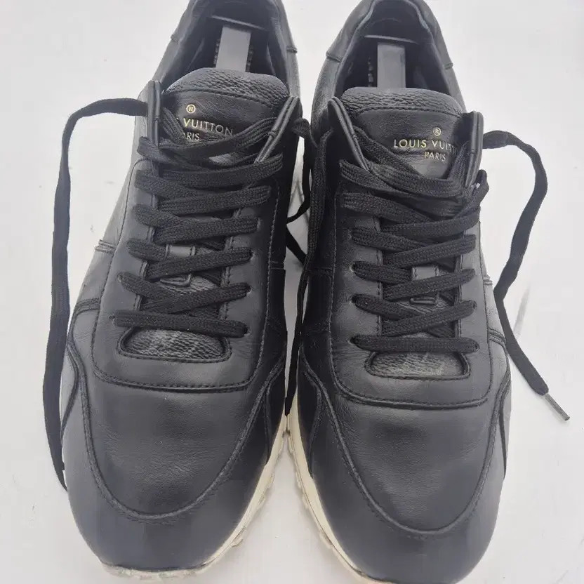 Louis Vuitton Black Leather Sneakers 260 US Size thumbnail 2