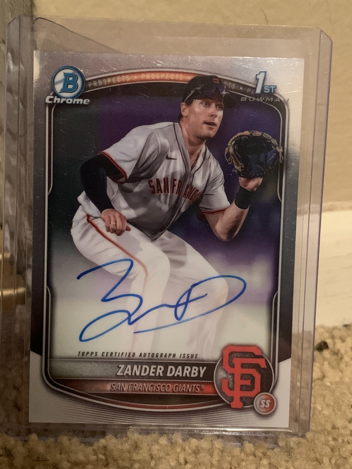 2025 Bowman Chrome Zander Darby Auto 1st #CPA-ZD Giants