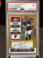 Bijan Robinson 2023 Panini Contenders Optic - Rookie Ticket Auto Gold  /10 💎