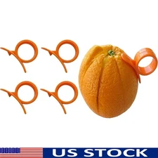 4 Piece Citrus Fruit Peelers Ergonomic Orange Peeling Tools Safe Easy Use