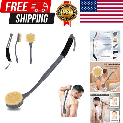 Back Scrubber for Shower,20.5'' Long Handle Shower Brush for Body for Deep Clean,
