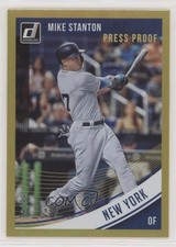 2018 Panini Donruss Variations Press Proof Gold 58/99 Giancarlo Stanton #143 fm0