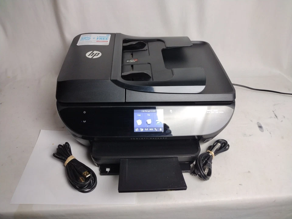 HP Envy 7640 All-In-One Printer Fax Scan Copy Web Photo Tested READ! - Image 3 of 4