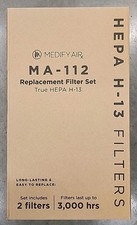 NEW Medify Air MA-112 Replacement Filter Set True HEPA H-13 Two-Pack 