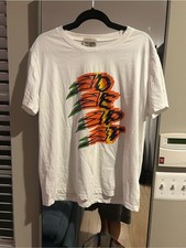 Gallery Dept White Graphic Tee with Orange  Green Logo Size XL