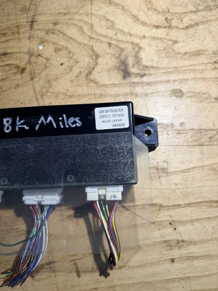 03-09 MÓDULO DE CONTROL TECHO BLANDO CONVERTIBLE NISSAN 350Z 285C1 CF400 78 k millas Foto 2 de 4