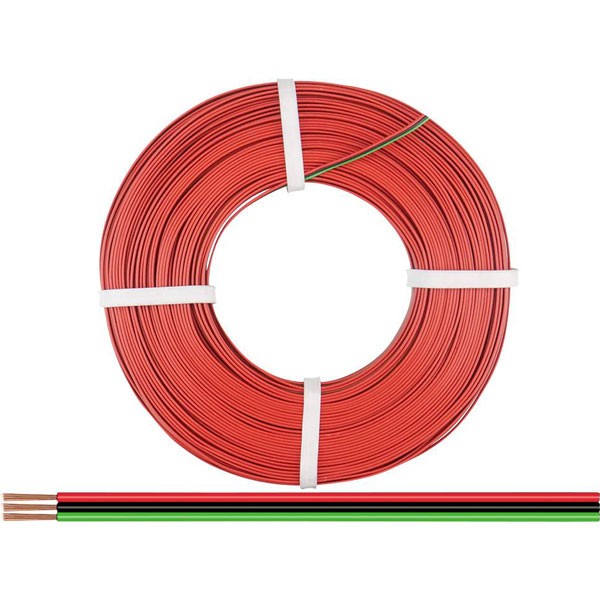 Donau Elektronik Strand 3x0.14mm² Red/Black/Green 25m Plastic
