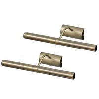 Rabalux Picture Light 2Er-Set Wandleuchte Braun E14 Bilderleuchte