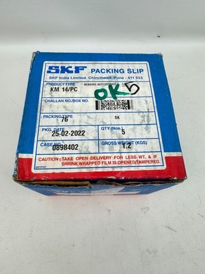 SKF BEARING LOCKNUT KM-14 THREAD SIZE M70 x 2.0 KM 14 *BOX OF 5*