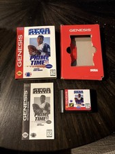 Sega Genesis Game Prime Time NFL Starring Deion Sanders CIB Complete In Box 