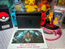Nintendo Switch 32gb Bluered Joy-con Console Tested Minor Signs Of Normal Use