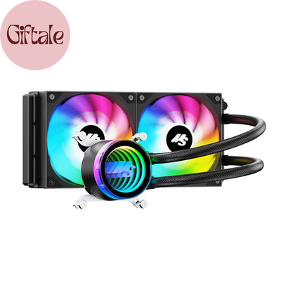 AIO CPU Cooler, 240Mm AIO with High-Speed Ceramic Bearing Pump, 2X PWM ARGB Fans