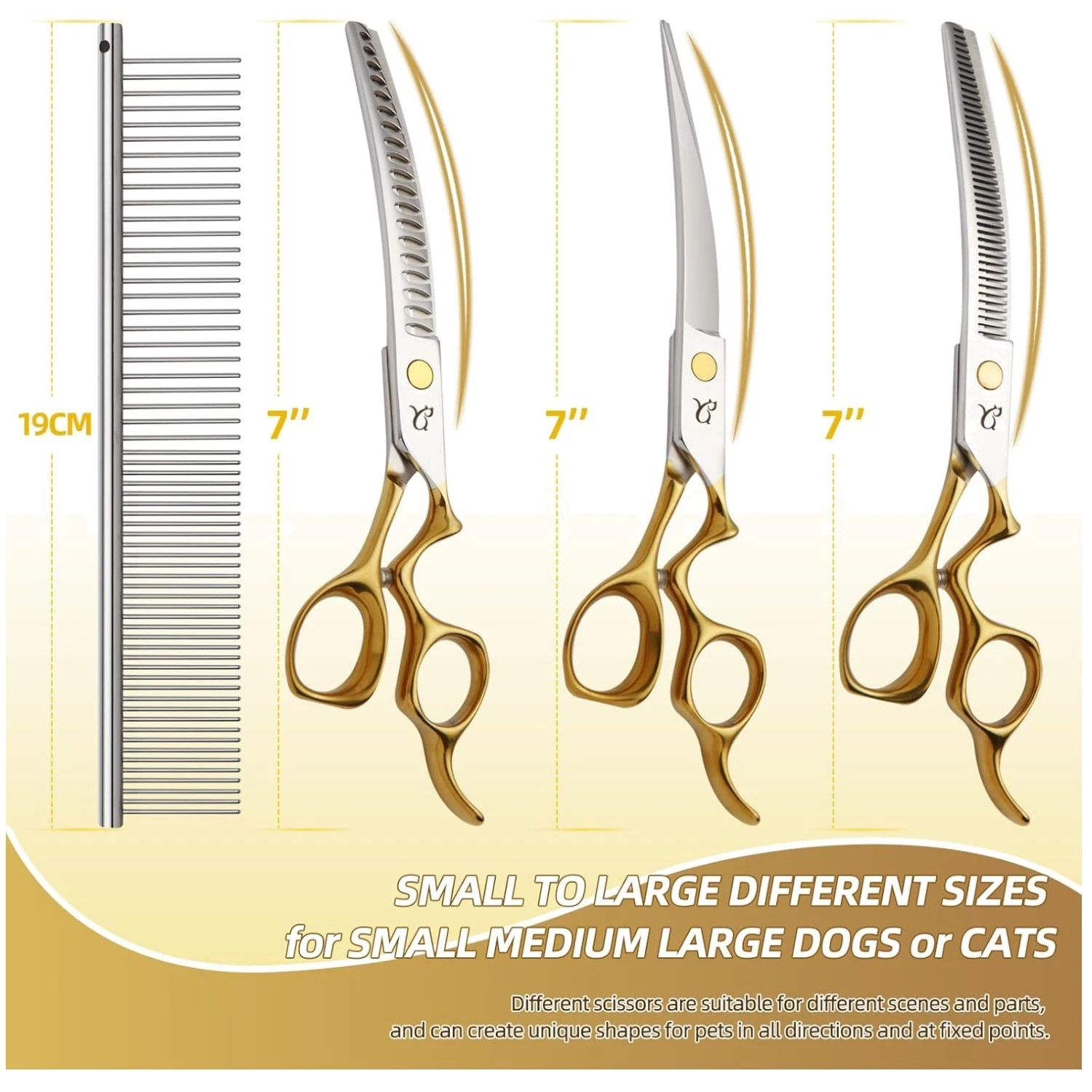 Top-Quality Dog Scissors Set - Perfect for Cats and Dogs