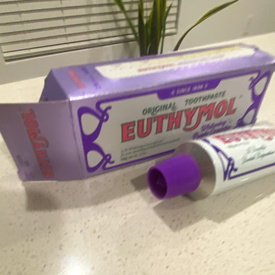 Euthymol Whitening Purple Corrector Toothpaste Purple Cassis Fluoride 3.7oz