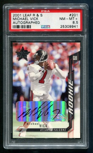 Michael Vick #201 2001 Leaf Rookies & Stars card
