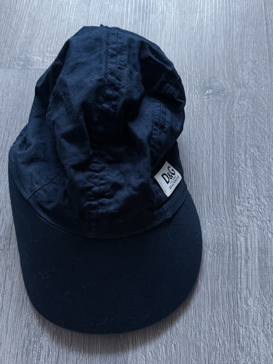 Dolce&Gabbana Beachwear Baseball Cap Dark Blue Size S Cotton Made
