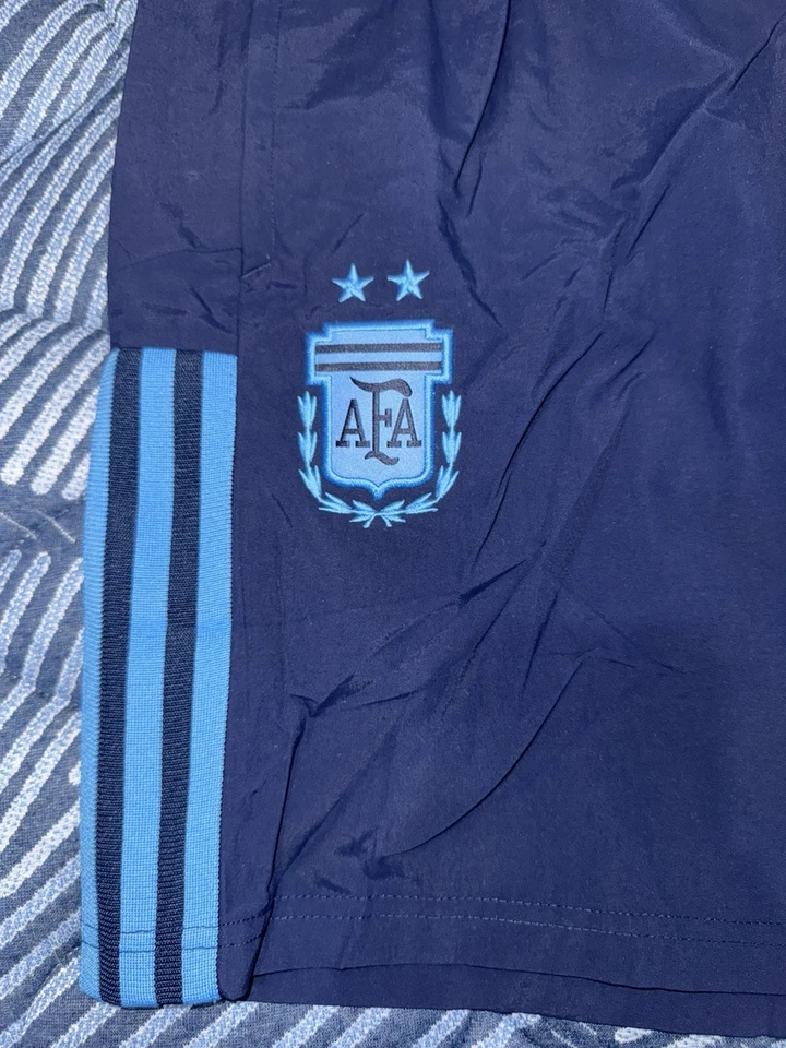 2023 Adidas ARGENTINA MESSI World Champions Training Shorts - H43937 - RARE - Image 2 of 4