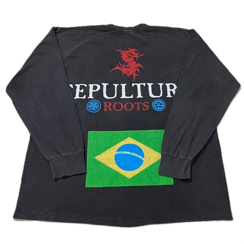 Vintage 90s Sepultura Roots Metal Band Size XL Long Sleeve Single 