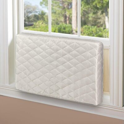 Indoor Window AC Covers - Double Insulation Air Conditioner Cover, Beige