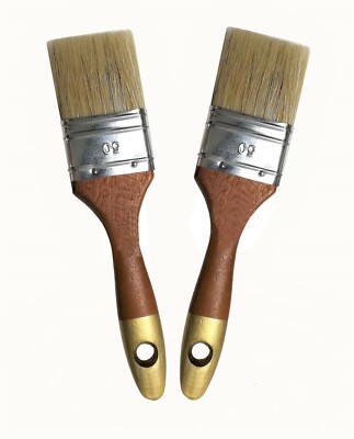 Pinsel Lackpinsel Lasurpinsel Malerpinsel Naturborstenmix 40mm breit 2 Stück