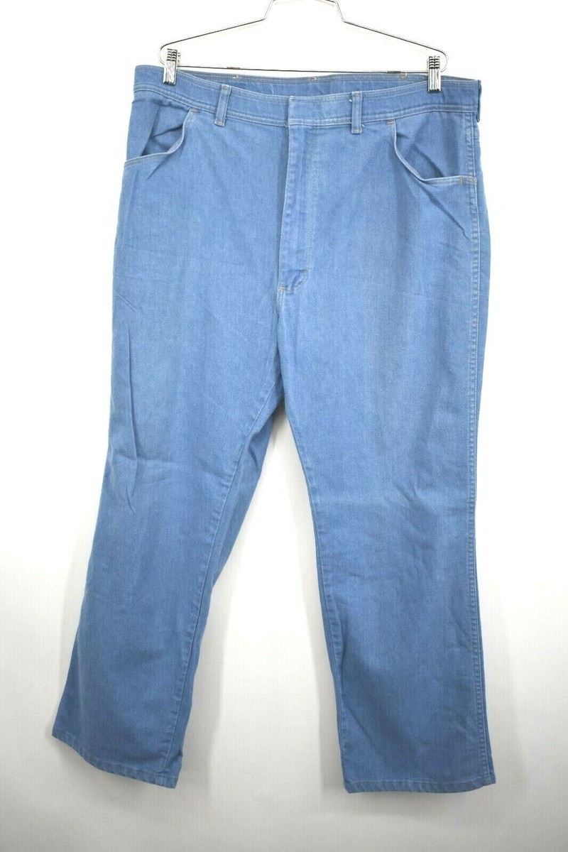 Wrangler Mens Hook Front Light Denim Jeans Zip Fly Cotton Wrangler Mens Hook Front Light Denim Jeans Zip Fly Cotton