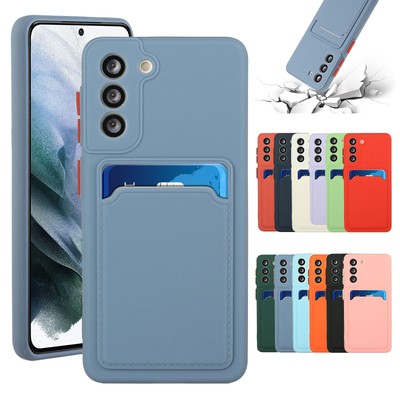 For Samsung S24 S25 Ultra/S21 S23 FE/S22+ Shockproof Card Slot Wallet Case Cover