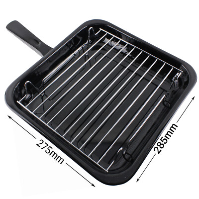 BOMPANI 285 x 275 mm kleine Grillpfanne & Griff für Boote Wohnwagen Wohnmobile