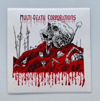 Multi Death Corp Sticker Vinyl Decal Car Bumper Window Punk Rock 4'' X 4'' (162)