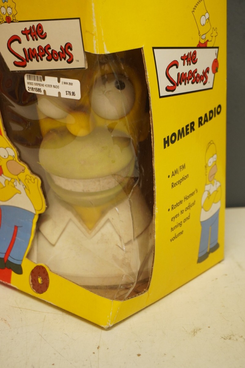 The Simpsons Homer AM/FM Head Radio by Wesco 1999 | eBay