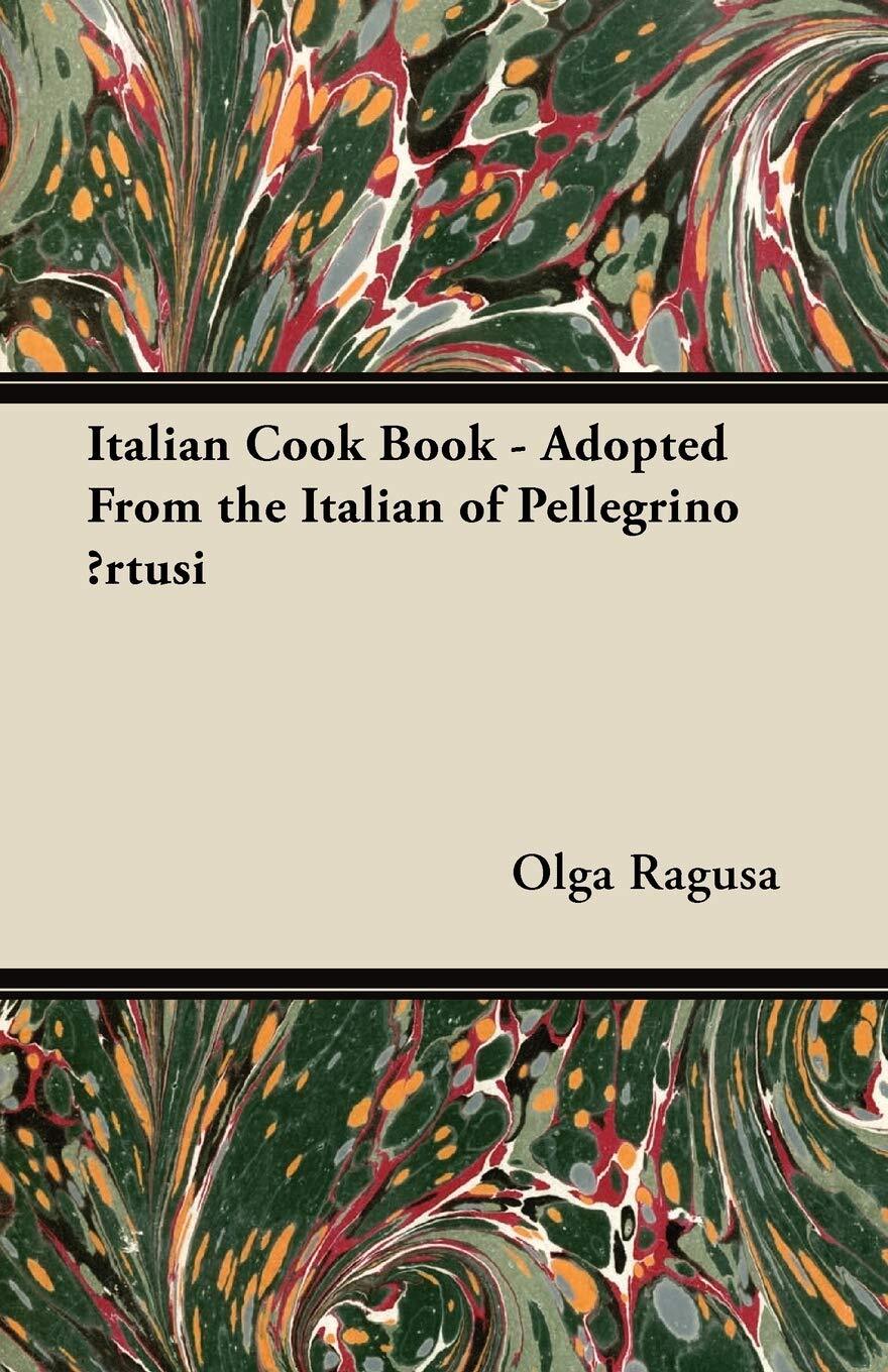 Thumbnail - Ragusa Olga-italian Cook Bk - Adopted From Book Neu