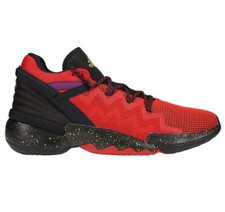 Adidas Unisex D.O.N. Issue 2 Basketball Shoes, Core Black/Scarlet/Gold Metallic