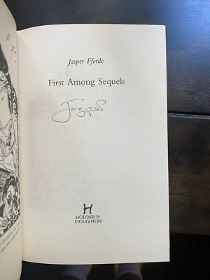 Jasper Fforde ''First Among Sequels'' UK First Edition Signed