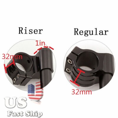 CNC Regular/Riser CNC Fork Tube Clip On Handlebars Fork Head Clamps Ends Mount