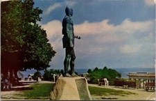 Statue Massasoit Cyrus Dallin Plymouth Massachusetts MA Postcard UNP VTG Unused