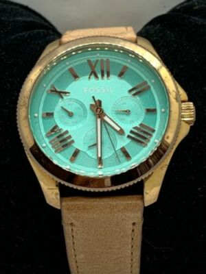 Fossil AM4540 New Battery Cecile Ladies Chronograph Watch 41MM 6.25\