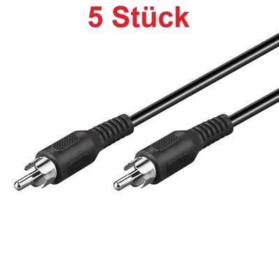 2m Coaxial Koaxial Subwoofer Boxen Audio Kabel 1x Cinch auf 1x Chinch Stecker