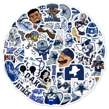 50pcs Waterproof Vinyl Stickers Dallas Cowboys NFL Football Phone Luggage Laptop