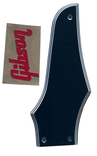 For Gibson Firebird Non-Reverse"Logo"Truss Rod Cover+Red Decal Guitar Pickguard
