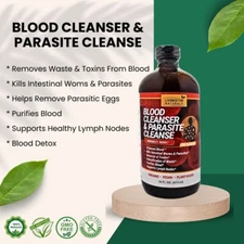 Organic BLOOD CLEANSER & PARASITE CLEANSE By Livingston Natural Herbal Labs
