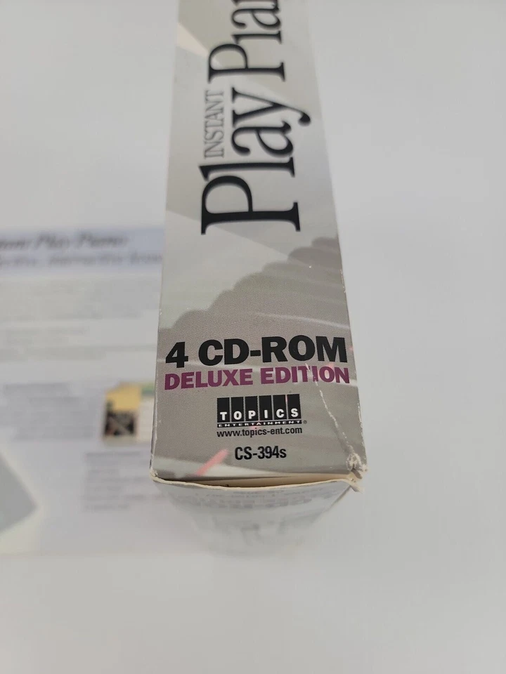 Instant Play Piano by Topics Entertainment CS-394S 4 CD-ROM Box Set PC NEW Seal - Image 4 of 4