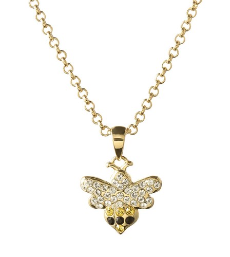 Bee Swarovski® Crystal Necklace, Gold 