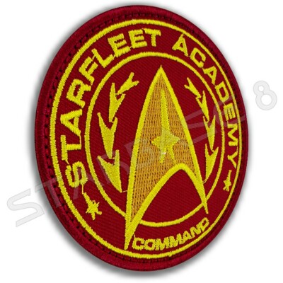 STARFLEET ACADEMY COMMAND PREMIUM TEXTIL AUFNÄHER PATCH mit KLETT und GEGENSTÜCK