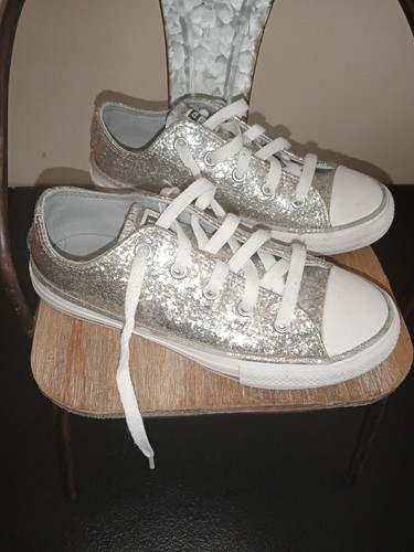 Youth Converse Shoes Silver - Picture 3 of 5