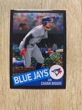 2020 Topps Chrome Silver Pack CAVAN BIGGIO Black Parallell #52/199 1985 Design